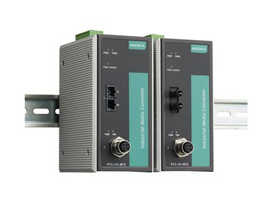 Moxa Fiber to Ethernet Converter: PTC-101-M12 Series